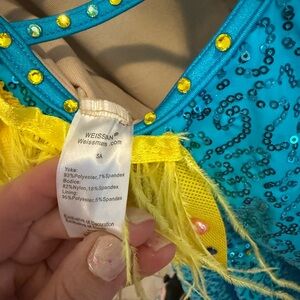 Weissman Blue and Yellow Kids Dance Costume